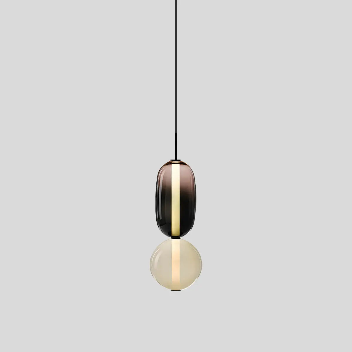 flairel Candied Glass Pendant Light for Bedroom