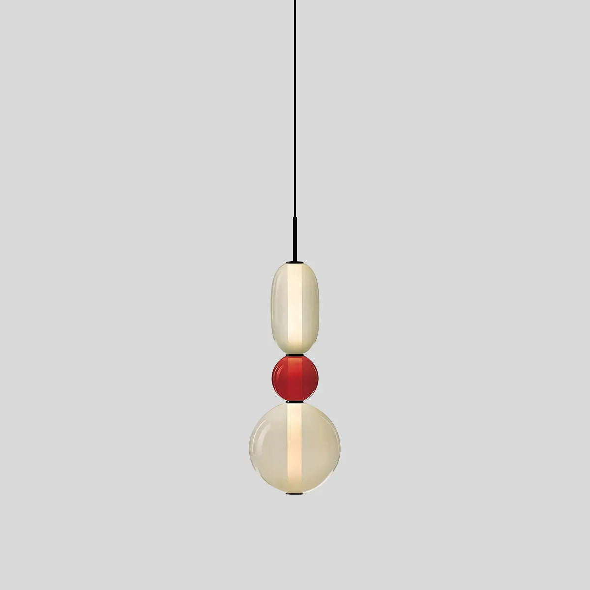 flairel Candied Glass Pendant Light for Bedroom