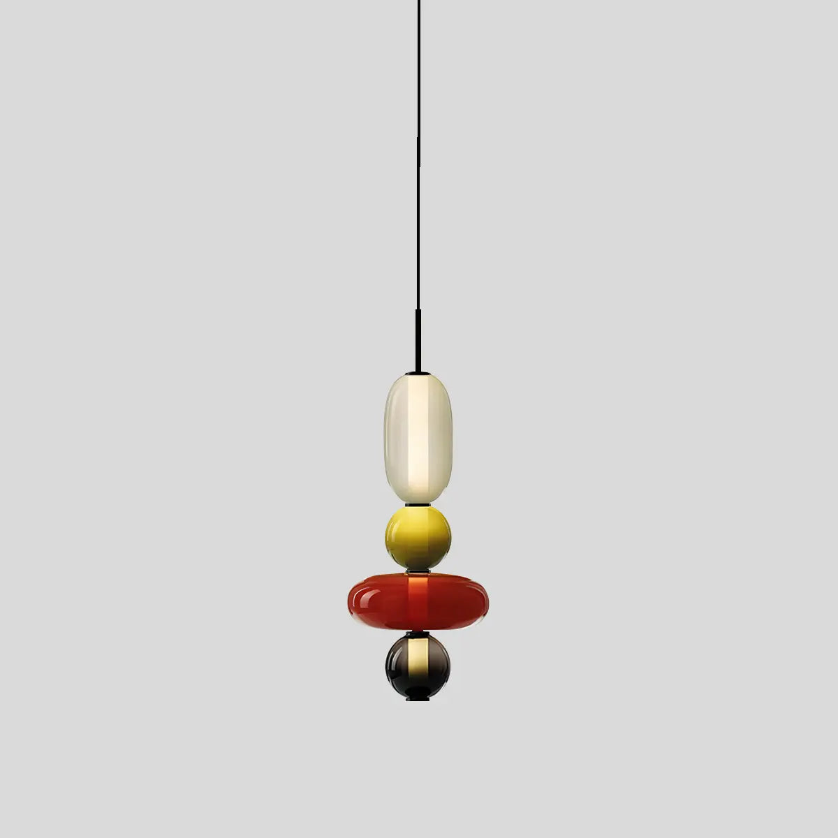 flairel Candied Glass Pendant Light for Bedroom