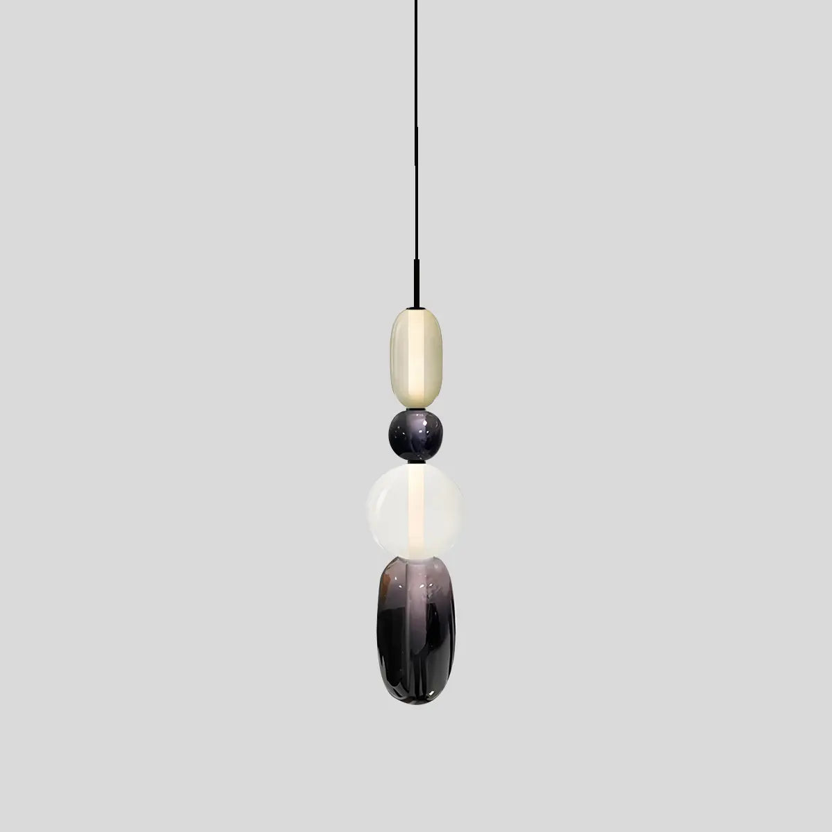 flairel Candied Glass Pendant Light for Bedroom