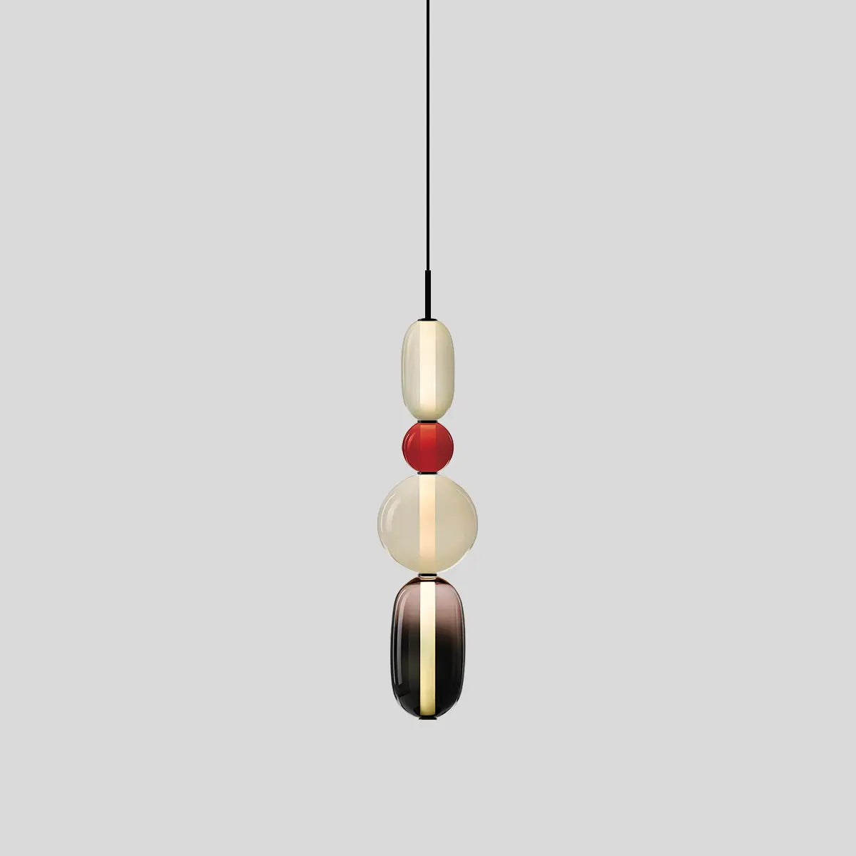 flairel Candied Glass Pendant Light for Bedroom