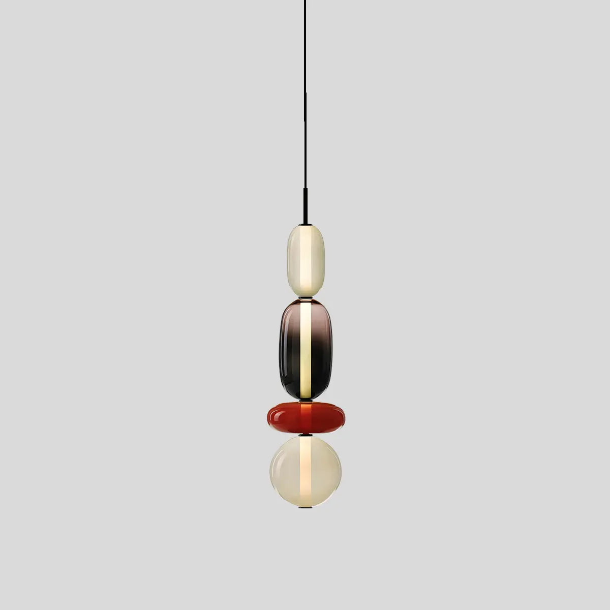 flairel Candied Glass Pendant Light for Bedroom