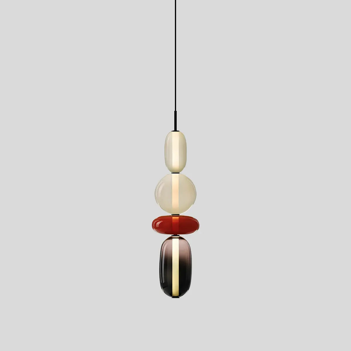 flairel Candied Glass Pendant Light for Bedroom