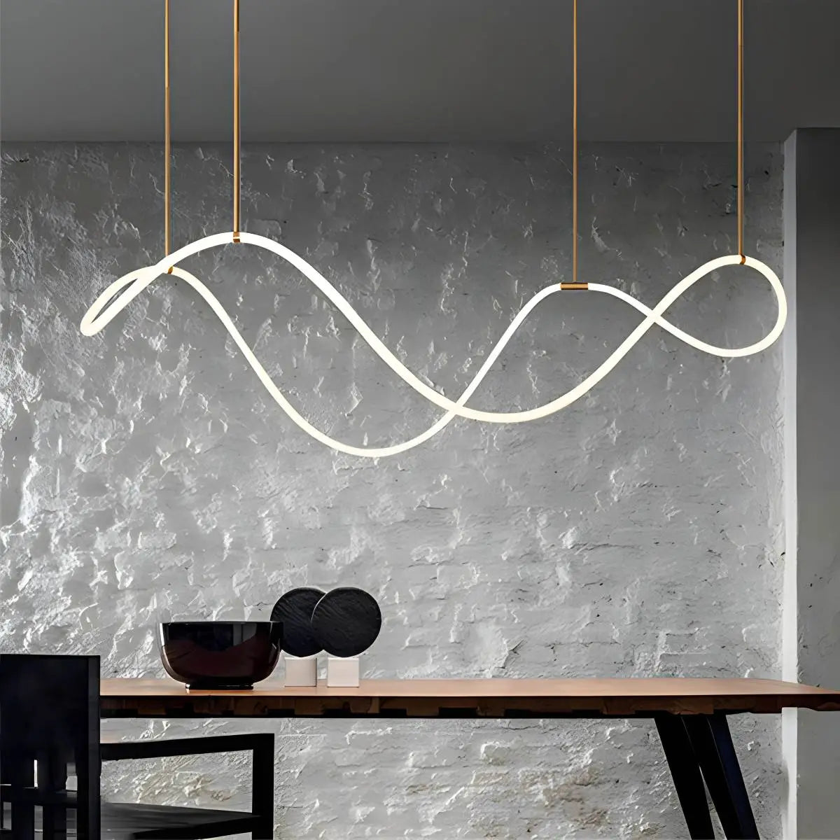 flairel Modern Long Hose Led Pendant Light for Dining Room