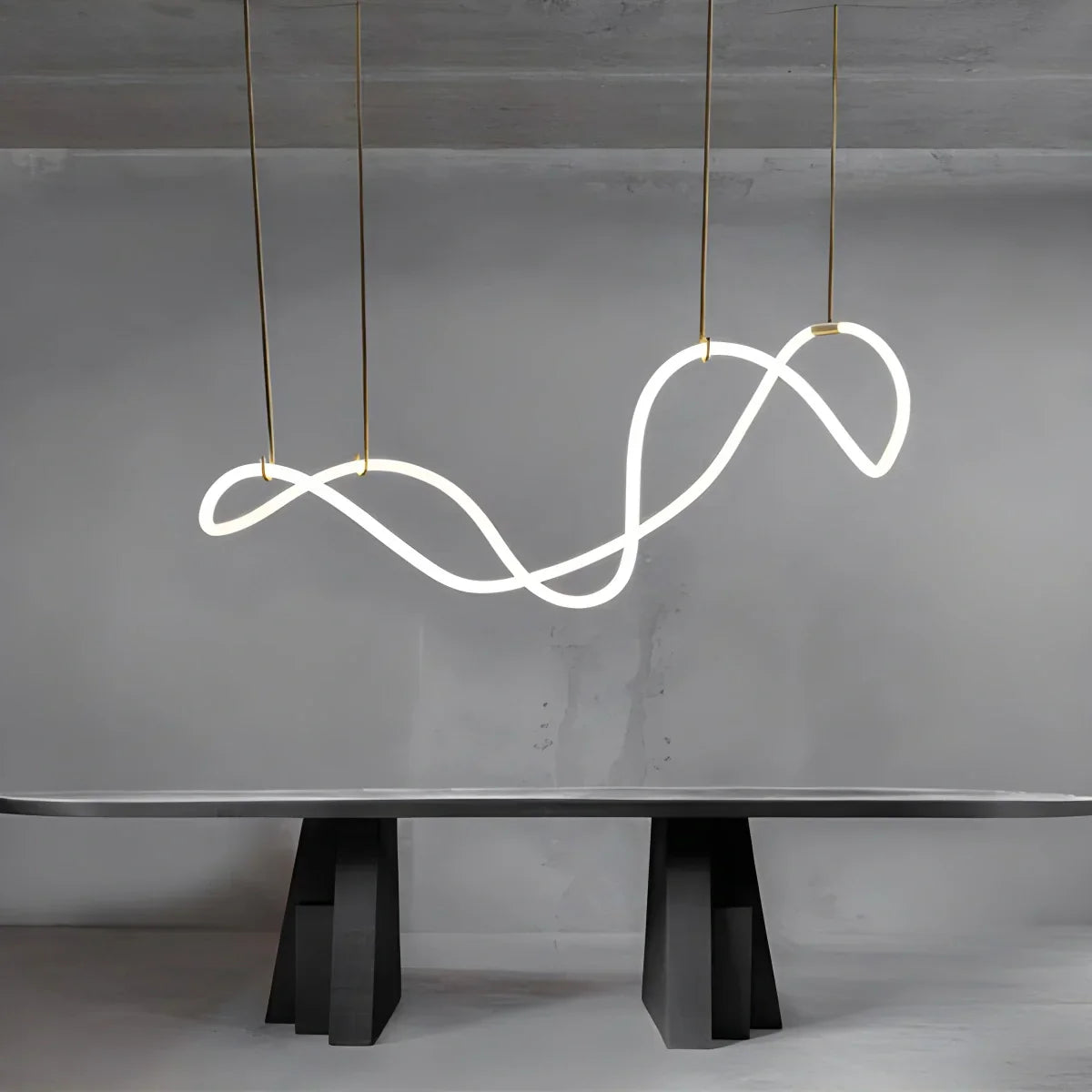 flairel Modern Long Hose Led Pendant Light for Dining Room