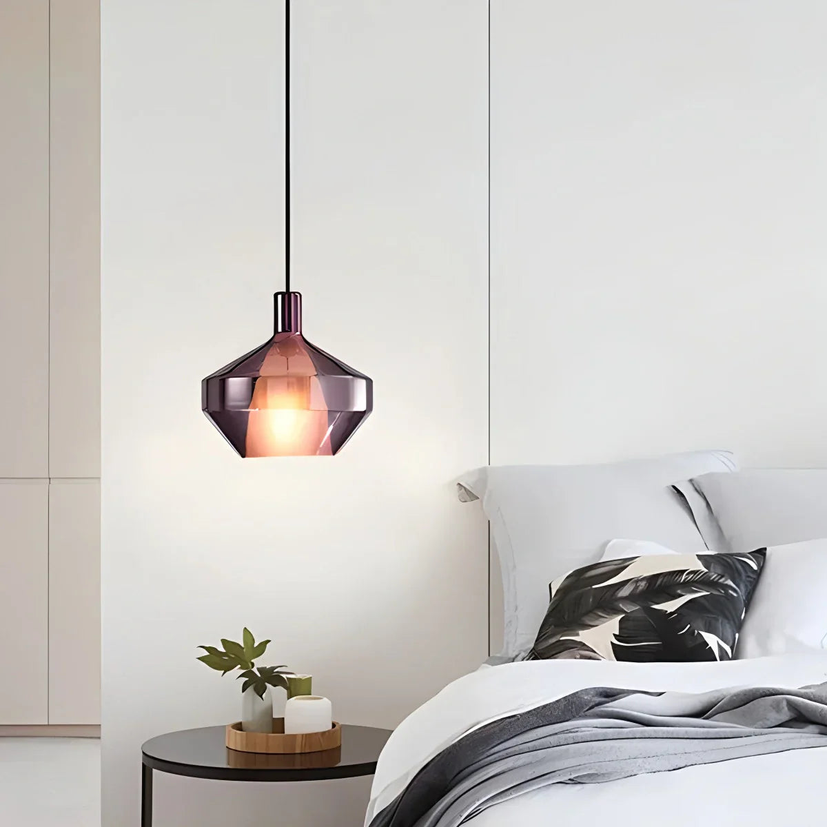 flairel Modern Minimalist LED Glass Pendant Light for Kitchen