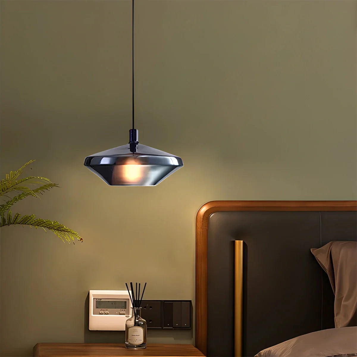 flairel Modern Minimalist LED Glass Pendant Light for Kitchen