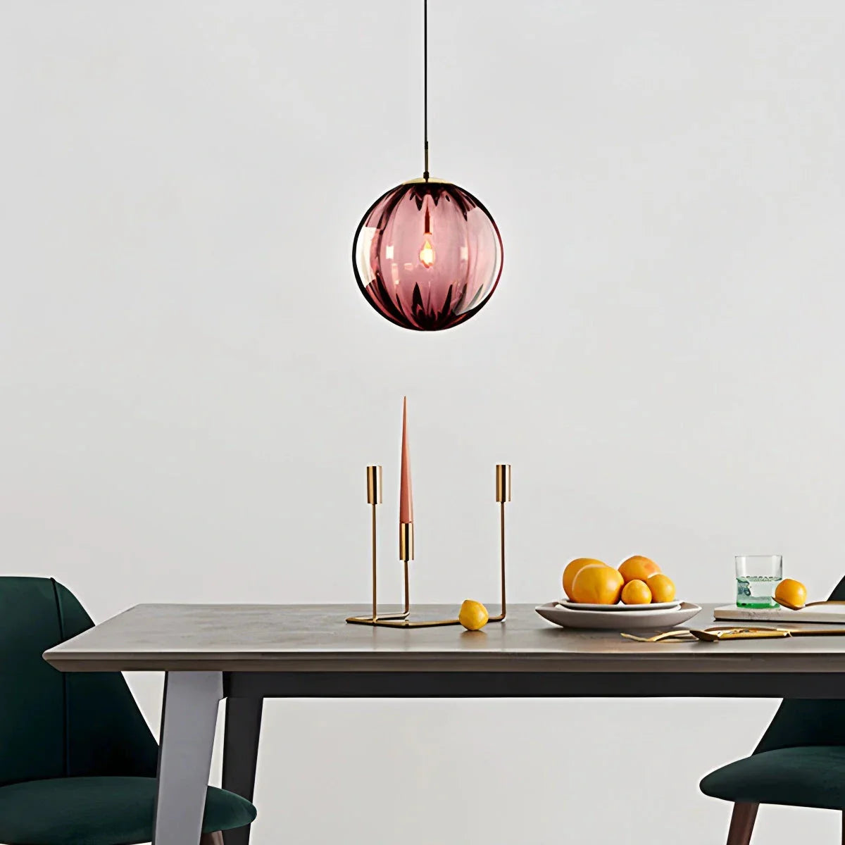flairel Modern Nordic Water Pattern Glass Ball Pendant Light