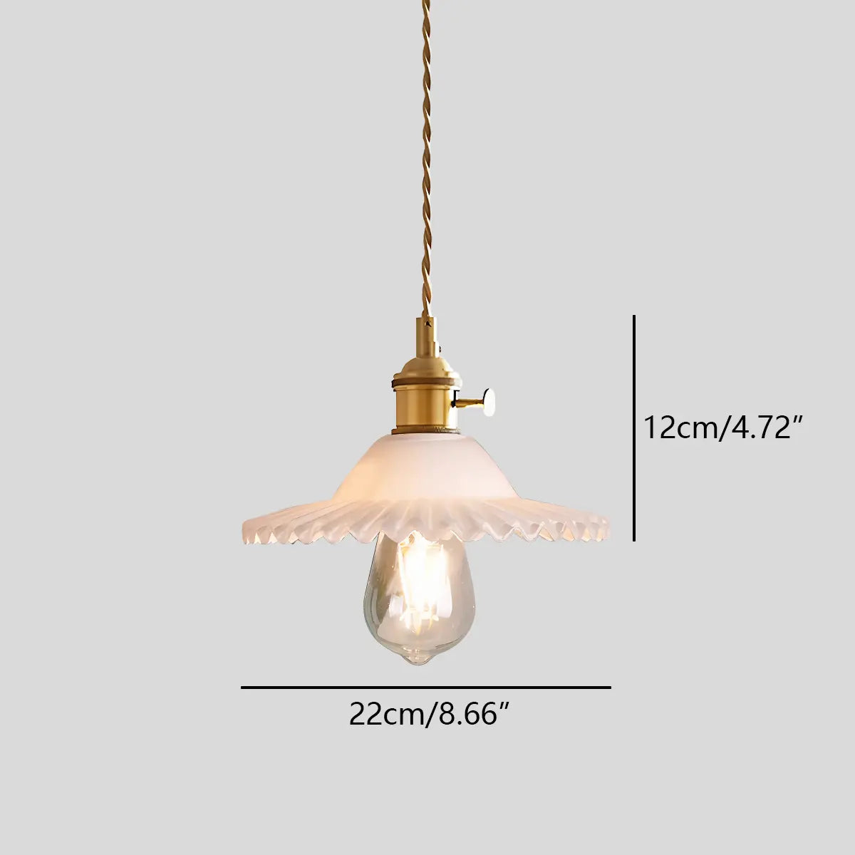 flairel Isabel Glass Pendant Light for Kitchen Island