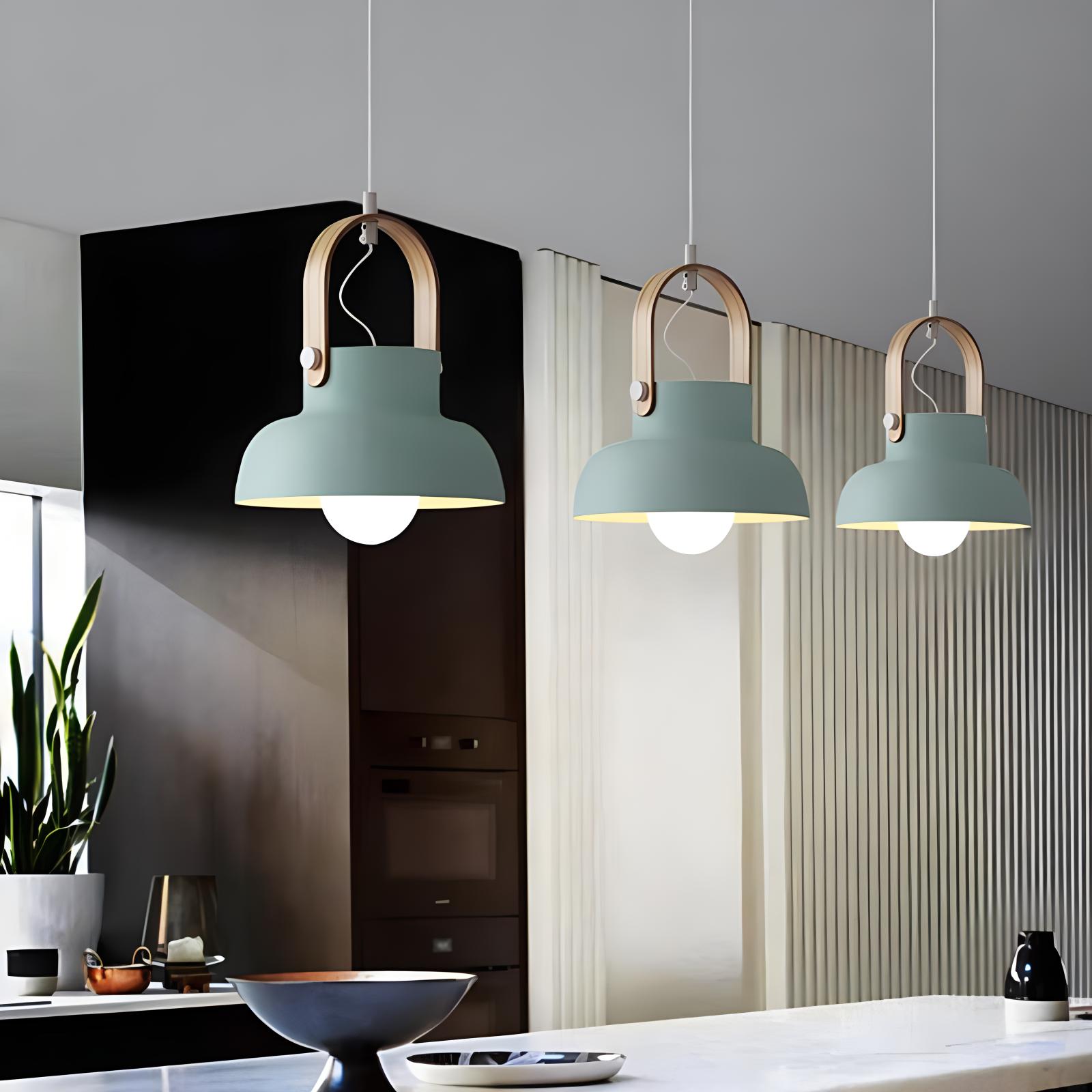 flairel Nordic Macaron Pendant Light for Dining Room Kitchen
