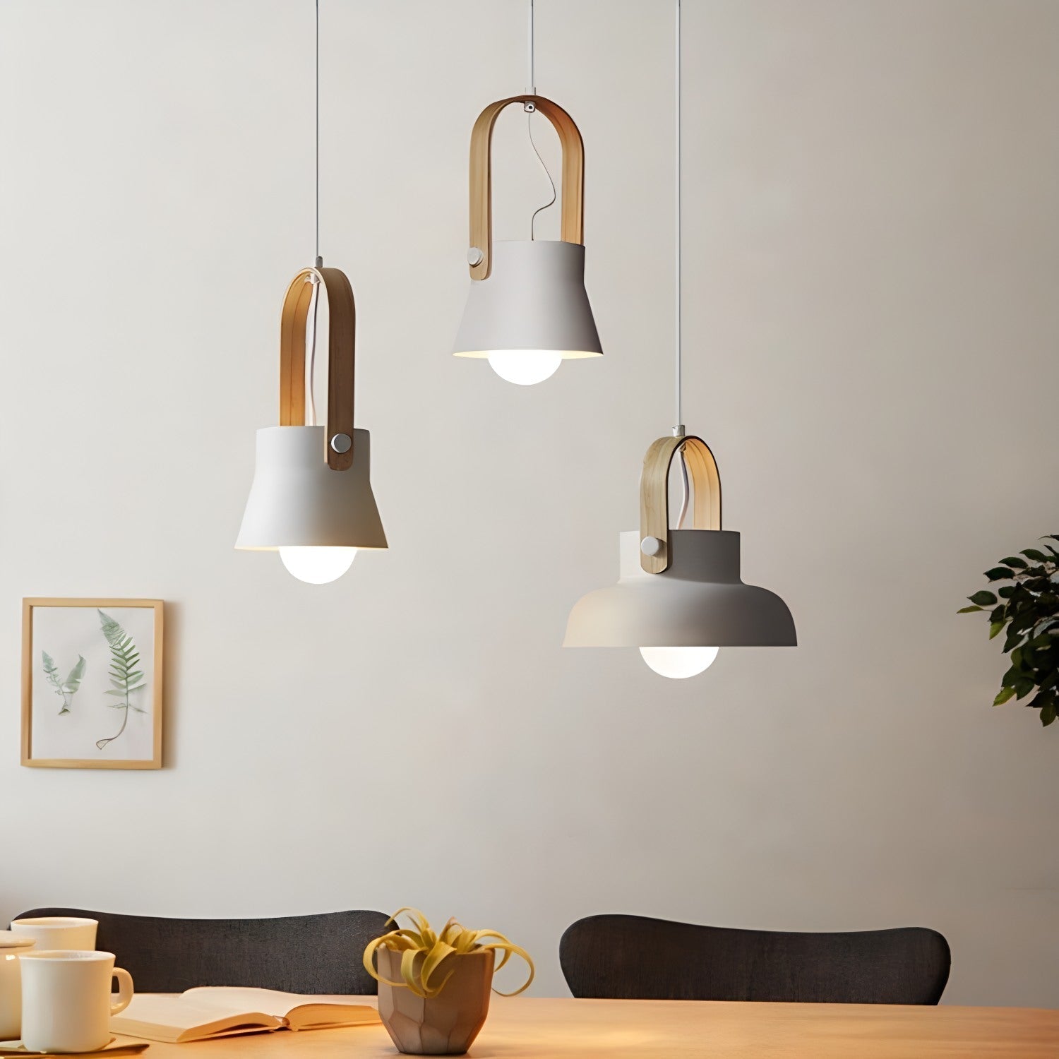 flairel Nordic Macaron Pendant Light for Dining Room Kitchen