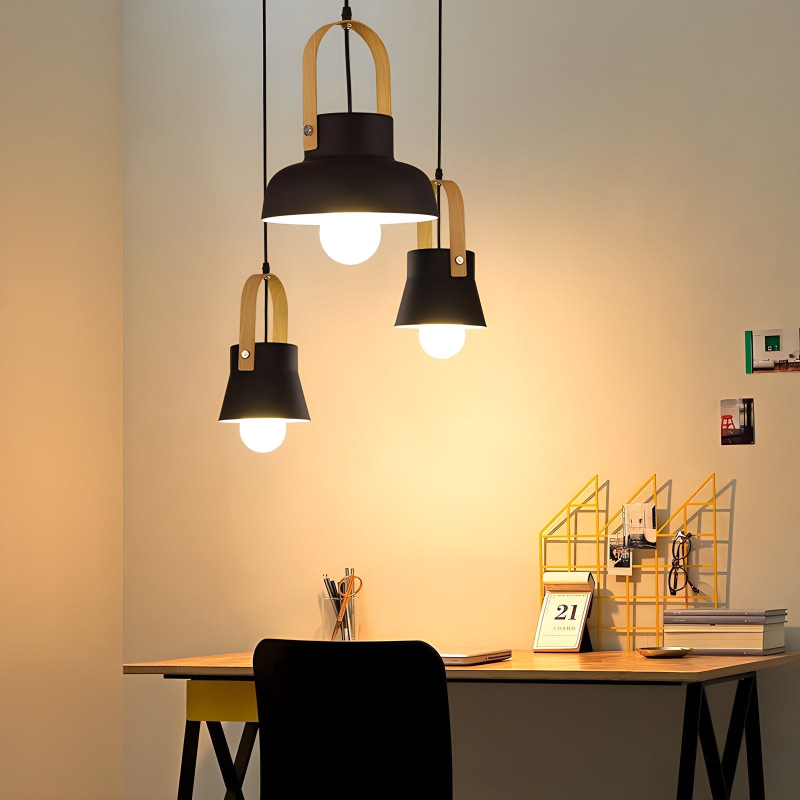 flairel Nordic Macaron Pendant Light for Dining Room Kitchen