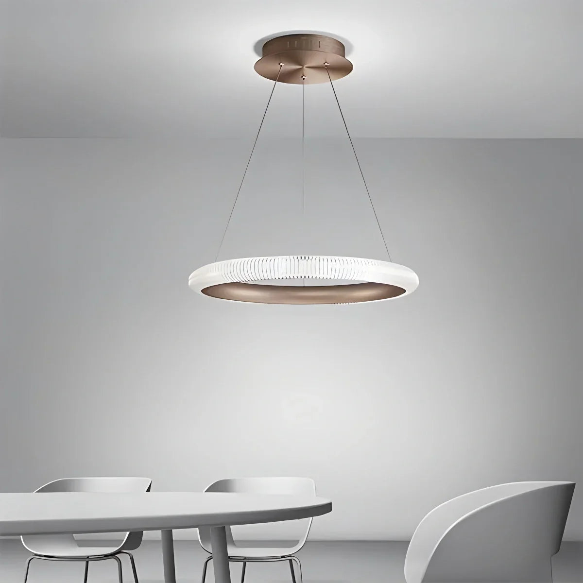 flairel Nordic Circular Chandelier for Living Room