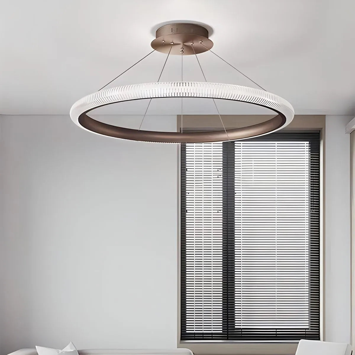 flairel Nordic Circular Chandelier for Living Room