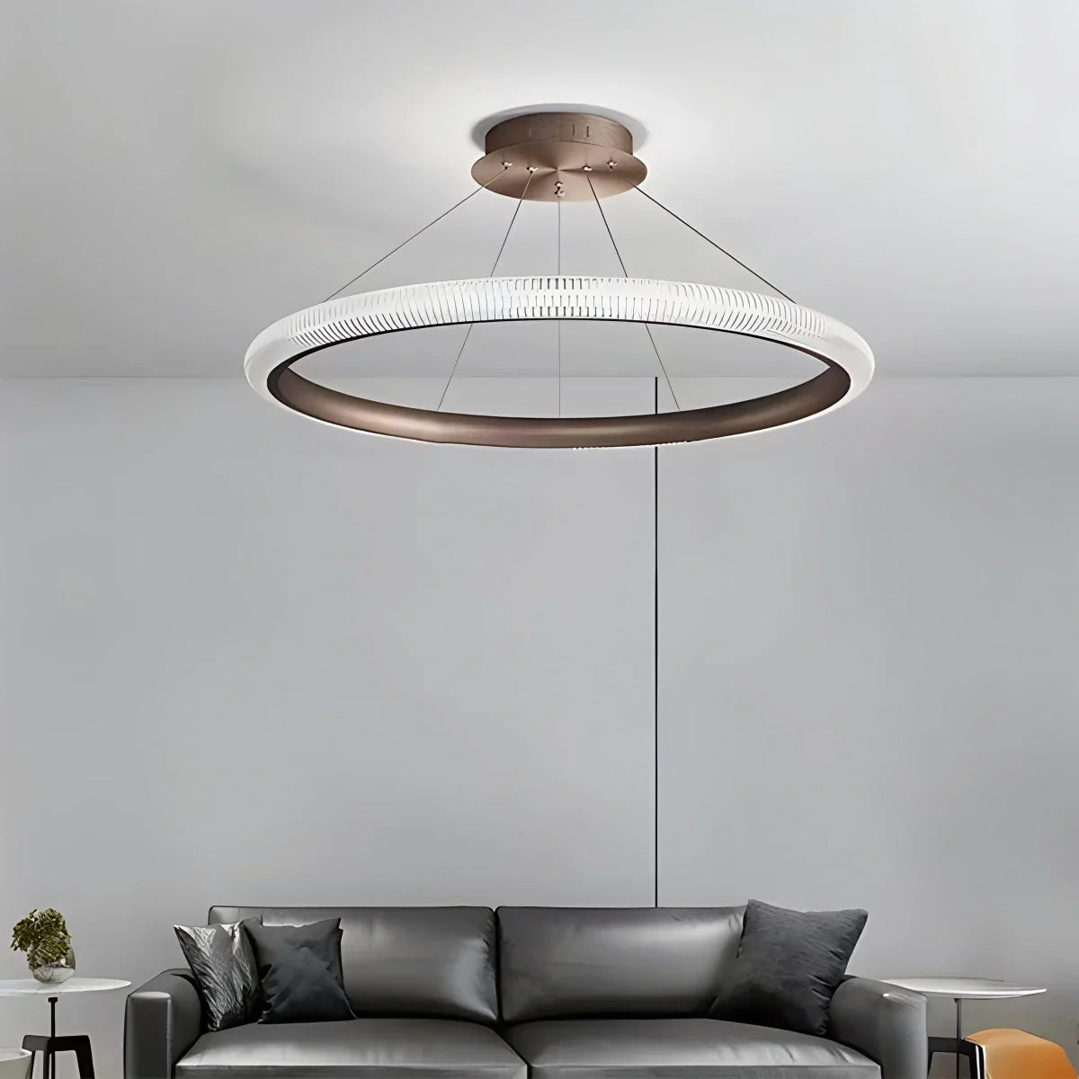 flairel Nordic Circular Chandelier for Living Room