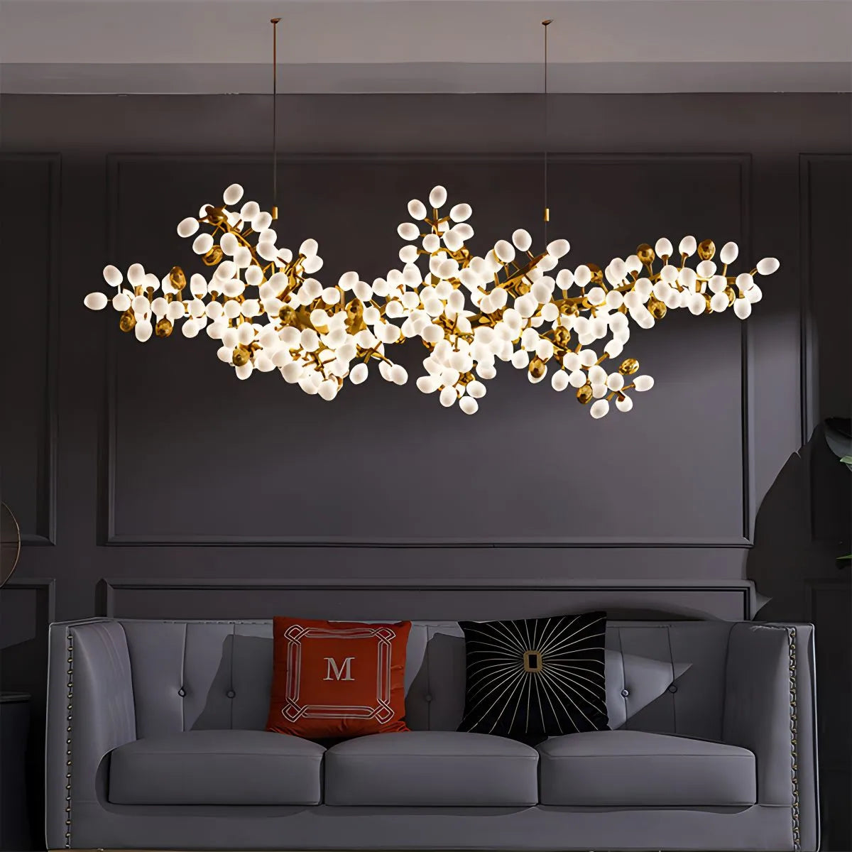 flairel Nordic Grape Shape Chandelier