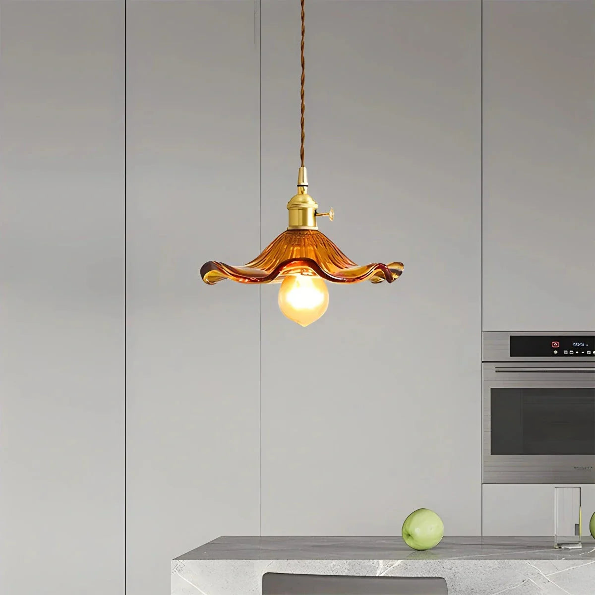 flairel Nordic Japanese Glass Chandelier for Living Room