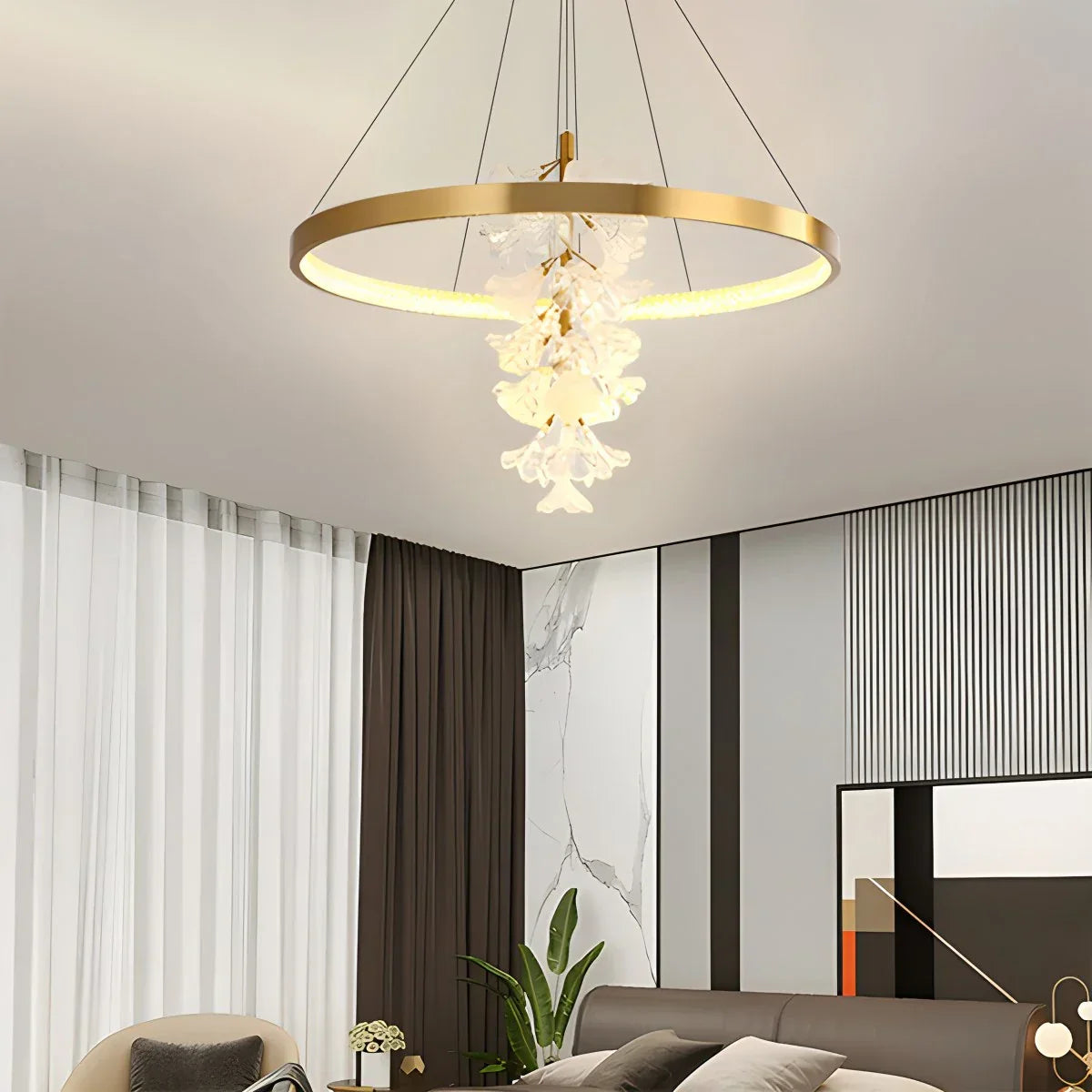 flairel Nordic Light Luxury Ring Creative Chandelier