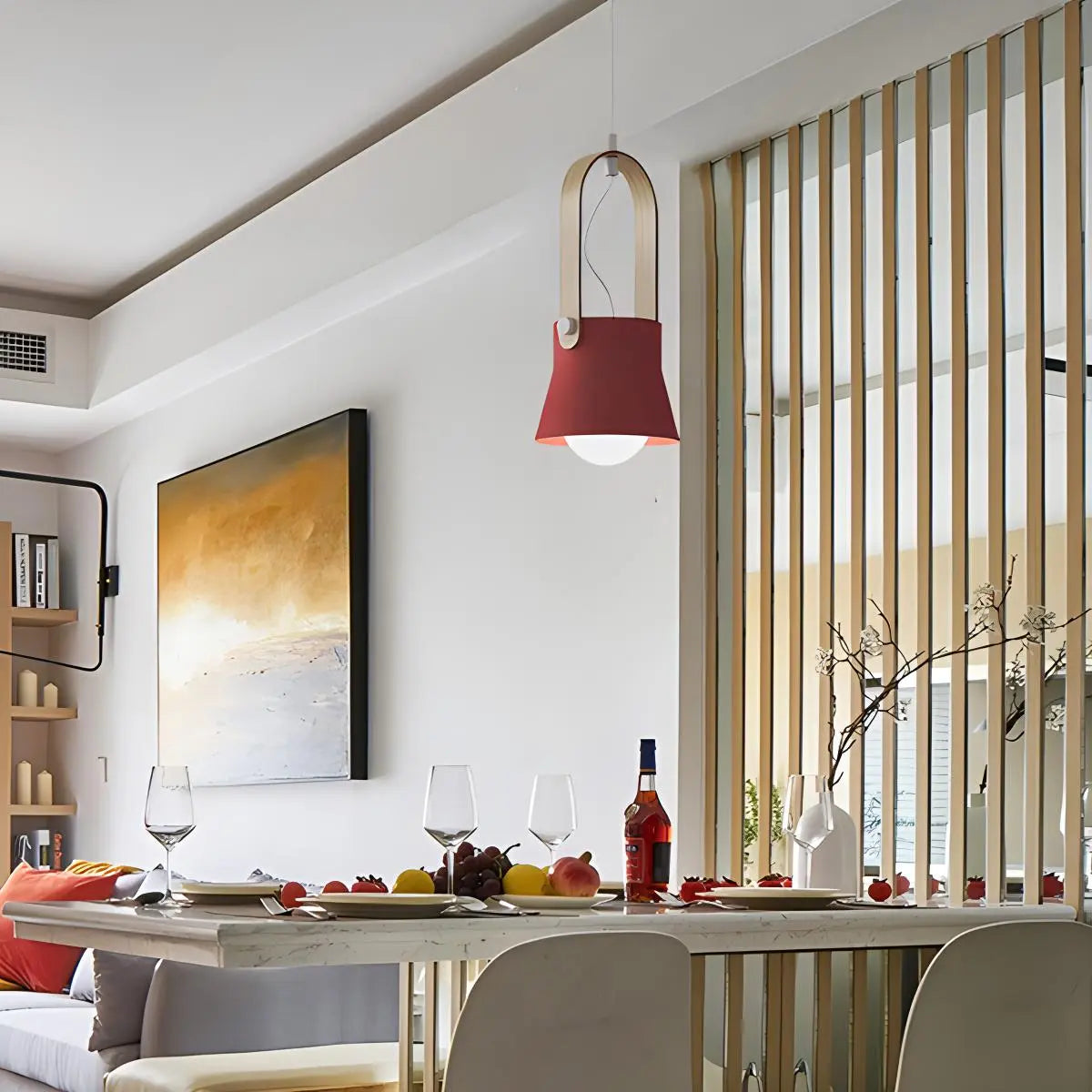 flairel Nordic Macaron Pendant Light for Dining Room Kitchen