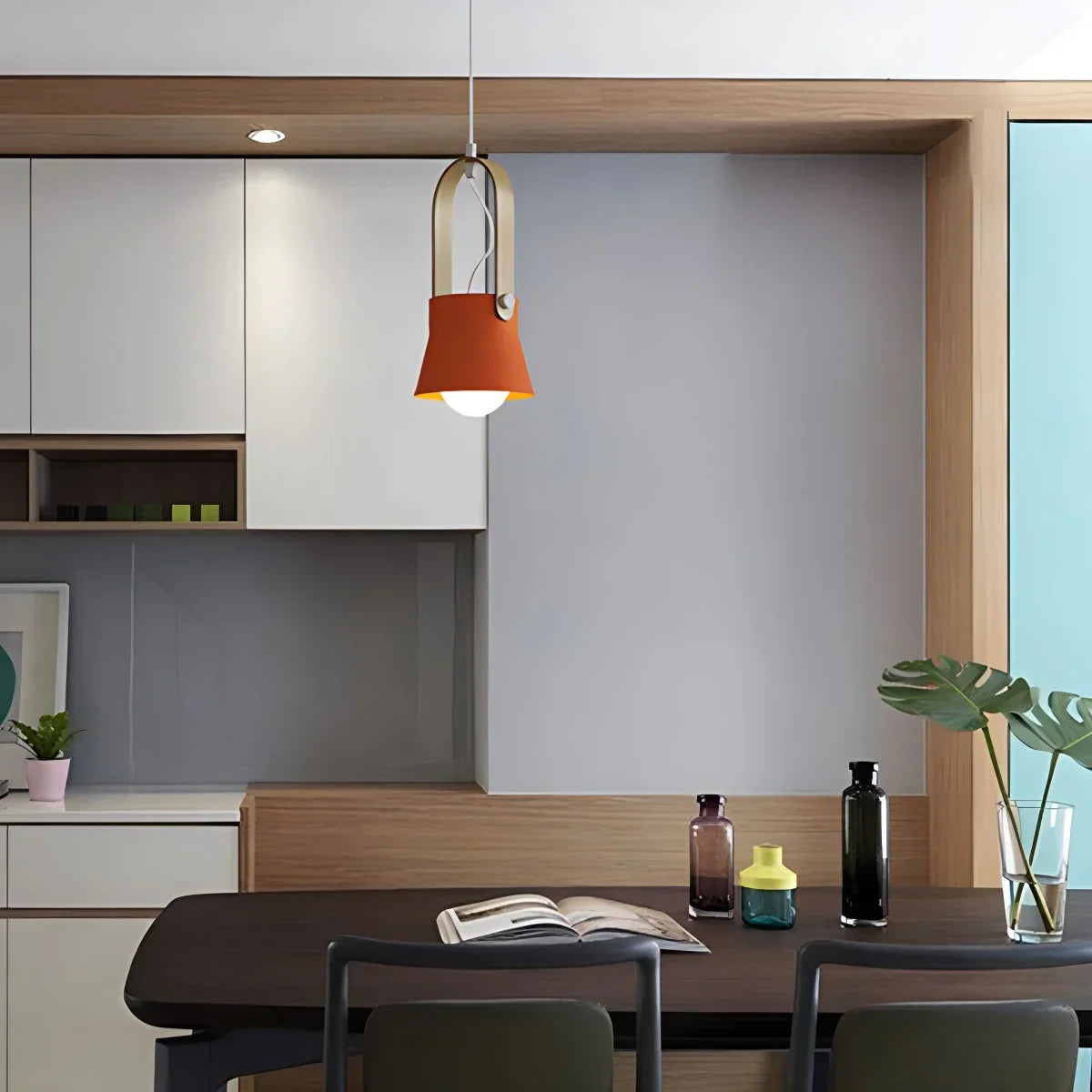flairel Nordic Macaron Pendant Light for Dining Room Kitchen