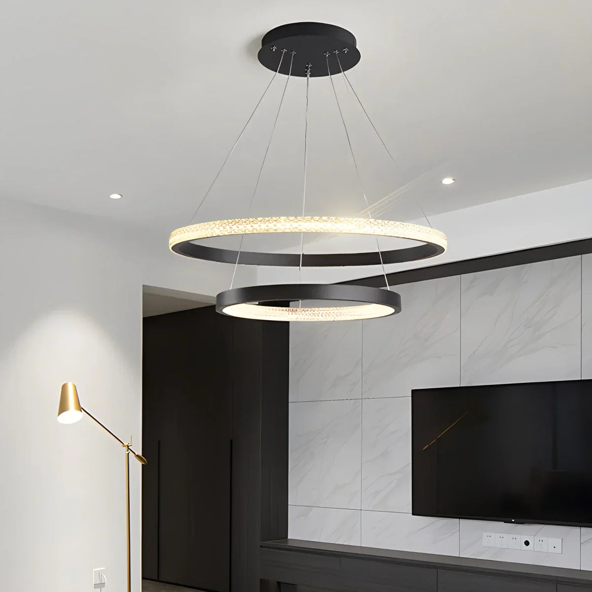 flairel Nordic Simple Ring Ceiling Chandelier