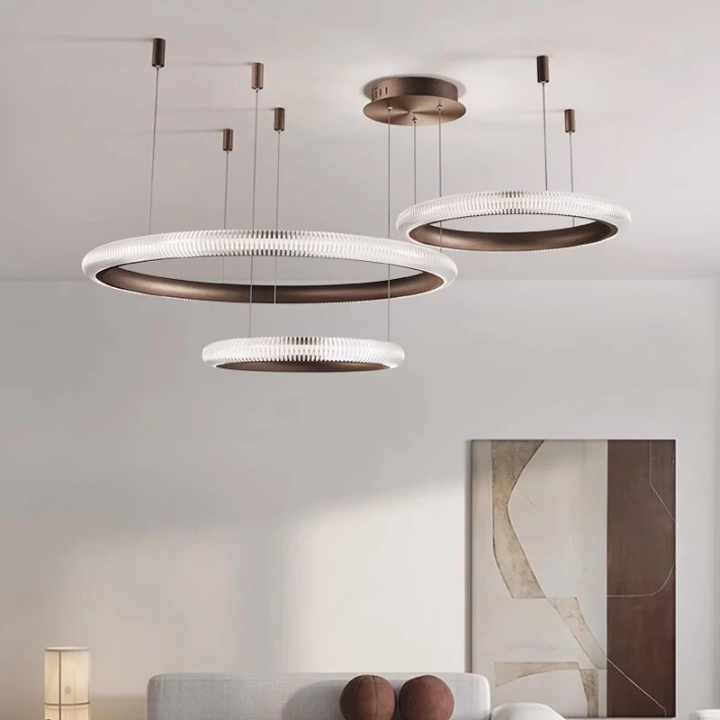 flairel Nordic Circular Chandelier for Living Room