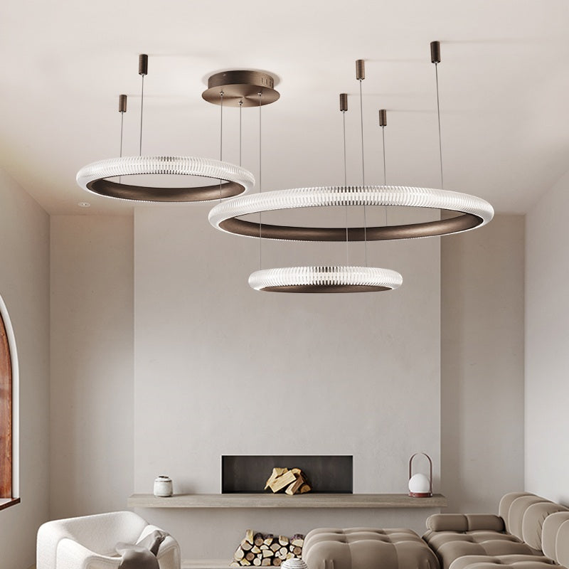 flairel Nordic Circular Chandelier for Living Room