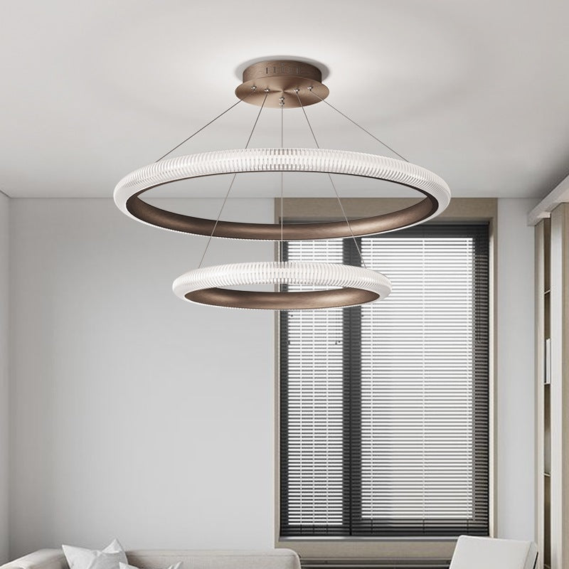 flairel Nordic Circular Chandelier for Living Room