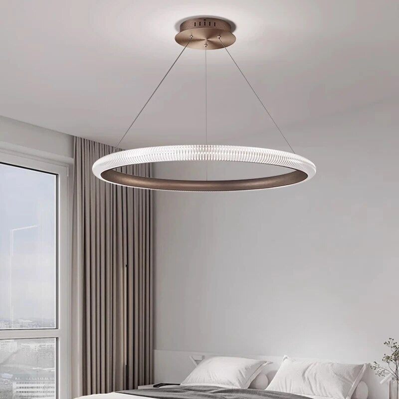 flairel Nordic Circular Chandelier for Living Room