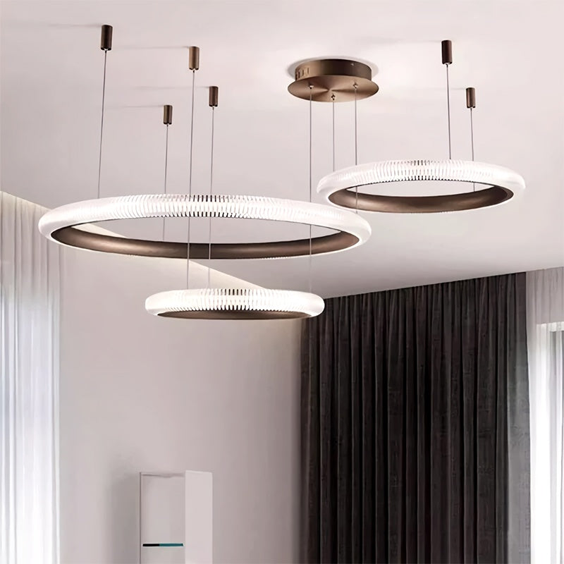 flairel Nordic Circular Chandelier for Living Room