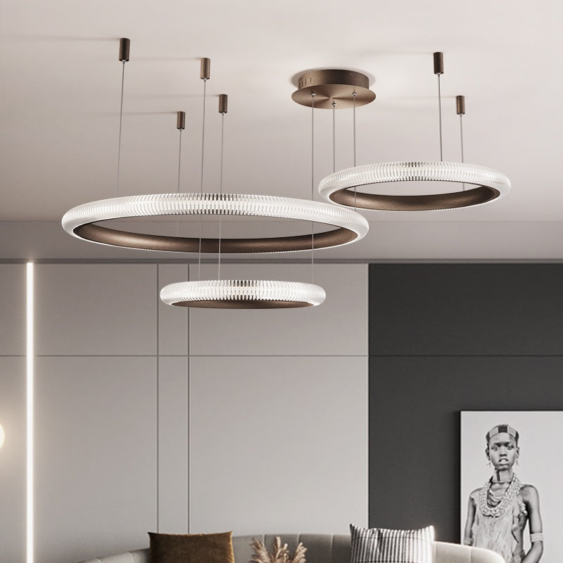 flairel Nordic Circular Chandelier for Living Room