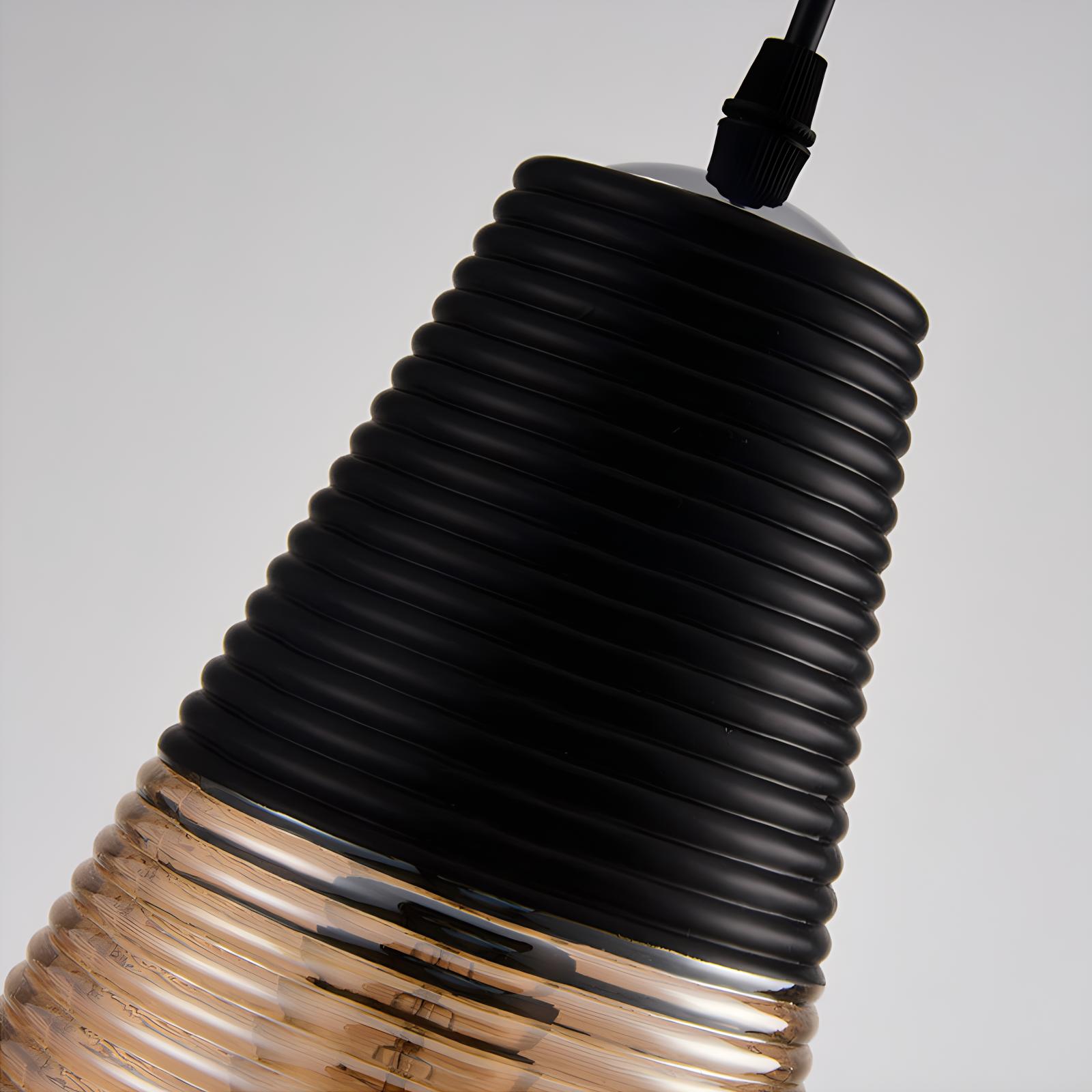 flairel Industrial Style Glass Pendant Light for Kitchen
