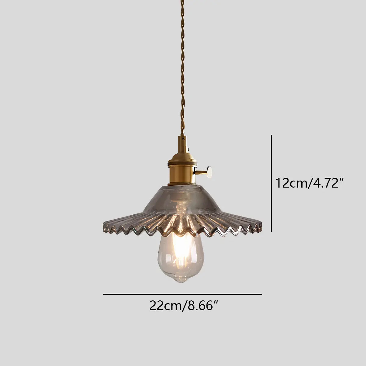 flairel Isabel Glass Pendant Light for Kitchen Island