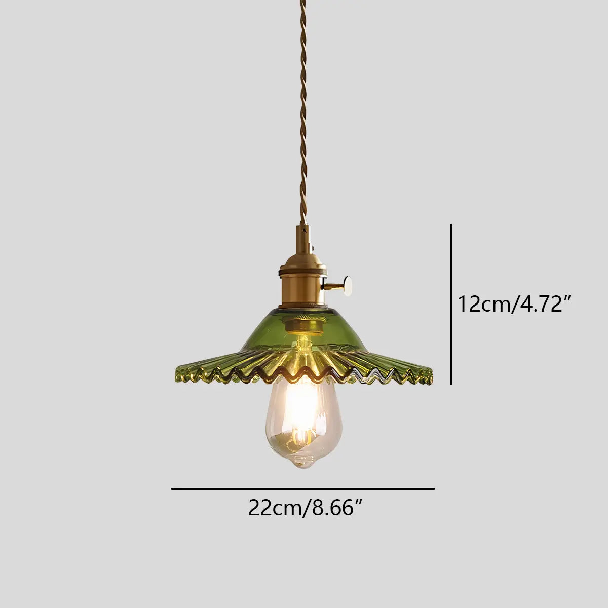 flairel Isabel Glass Pendant Light for Kitchen Island