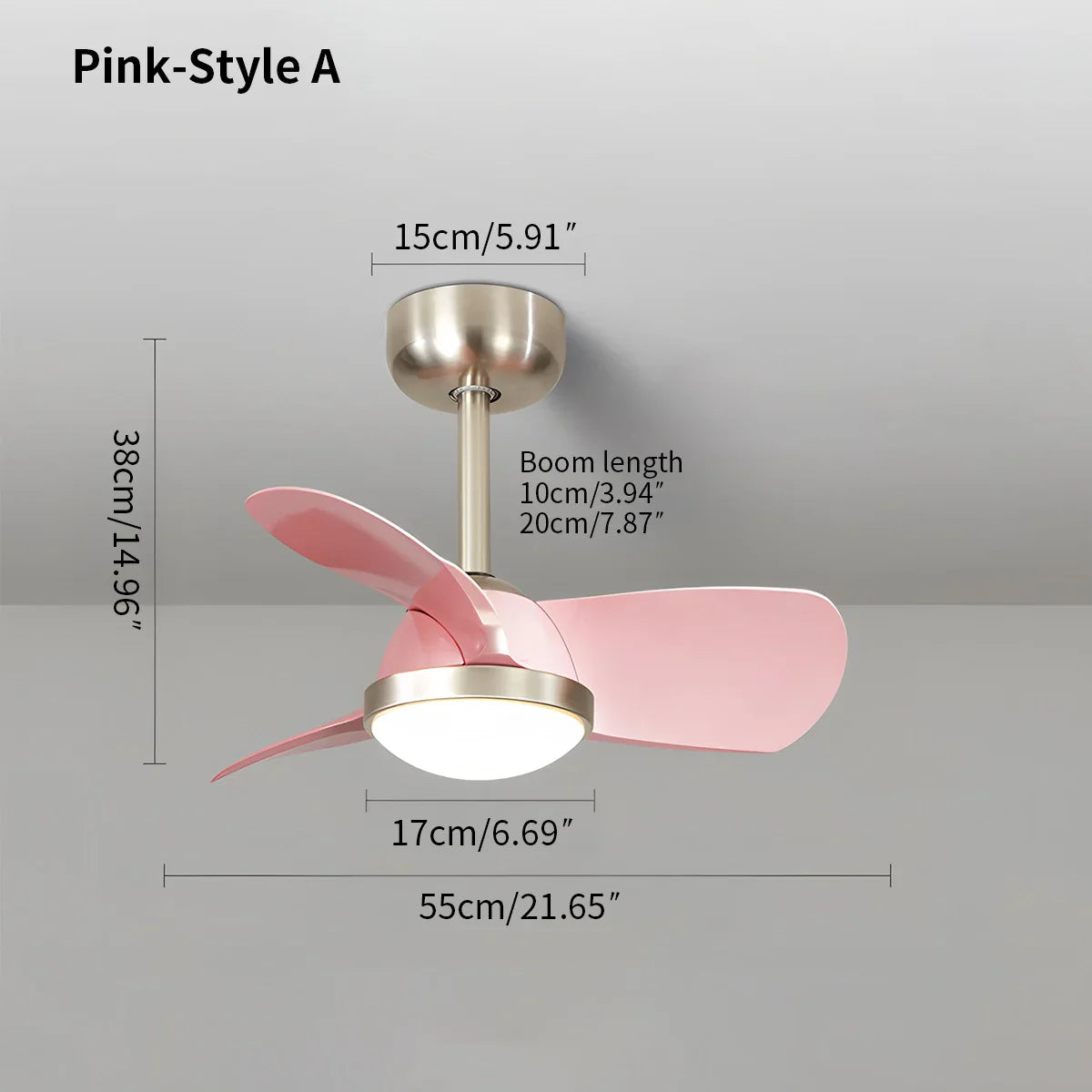 flairel Simple Ceiling Fan Light for Children's Room