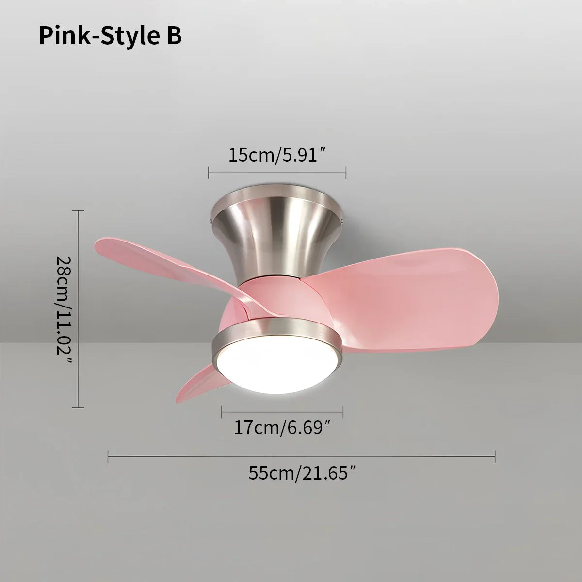 flairel Simple Ceiling Fan Light for Children's Room