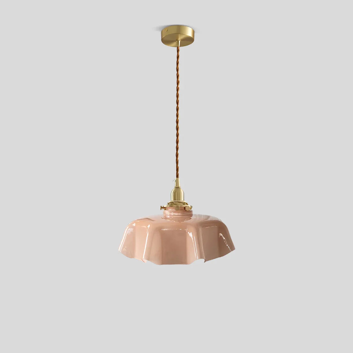 flairel Retro Coloured Glass Pendant Light for Kitchen