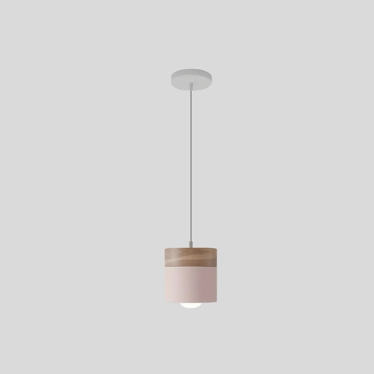 flairel Laetus Modern Wood Accent Pendant Light