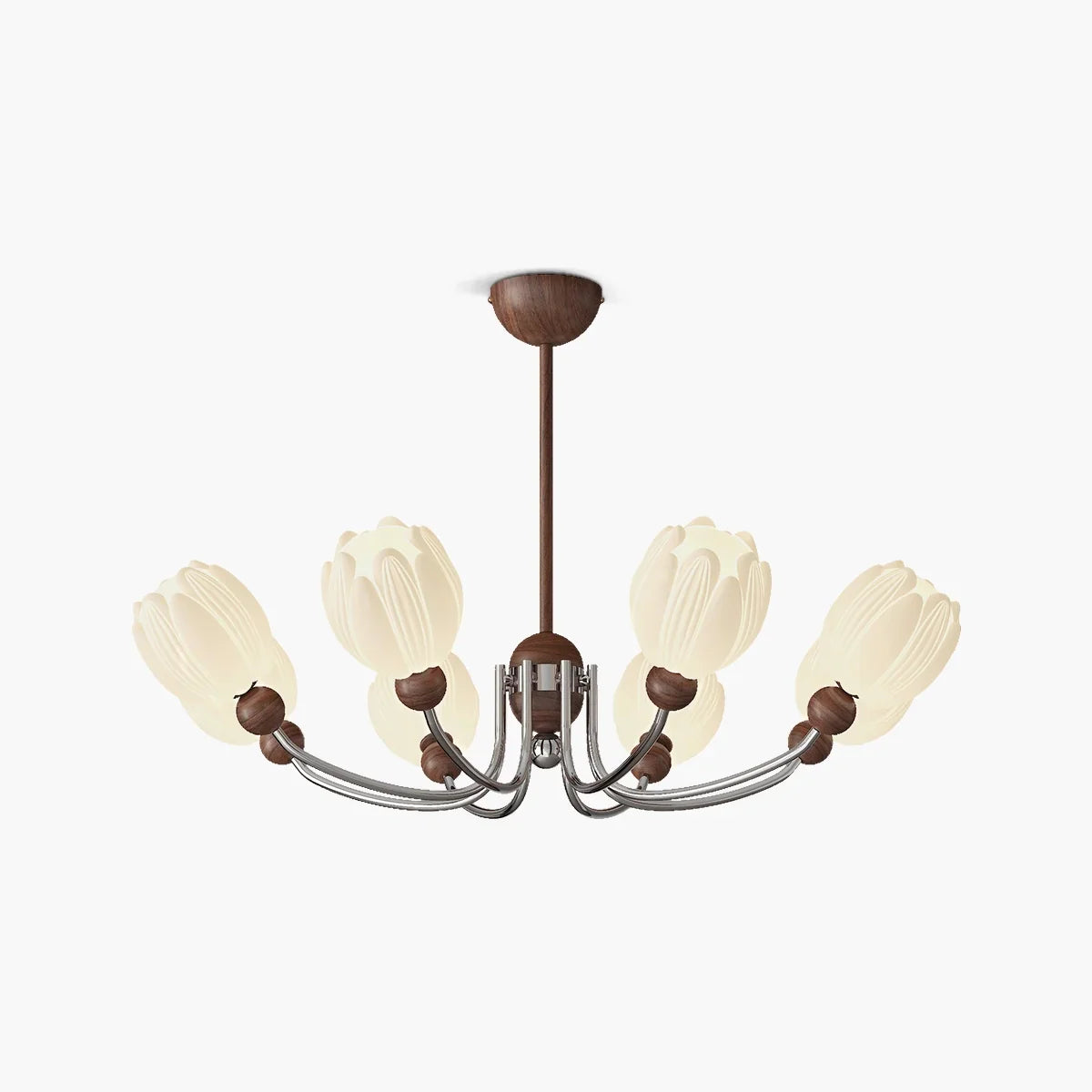 flairel French Retro Flower Chandelier for Living Room