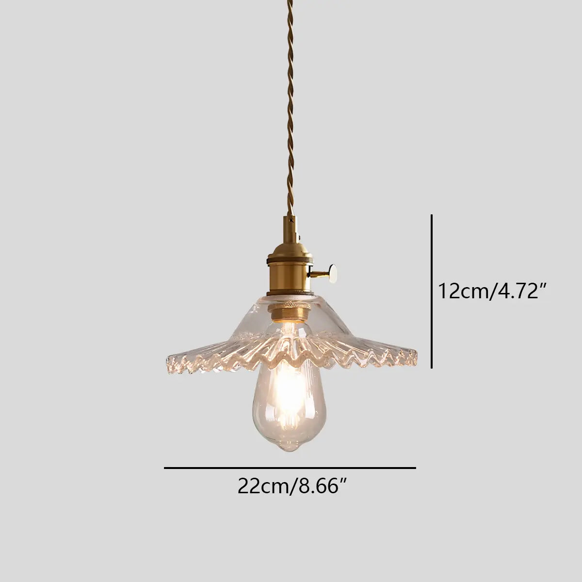 flairel Isabel Glass Pendant Light for Kitchen Island