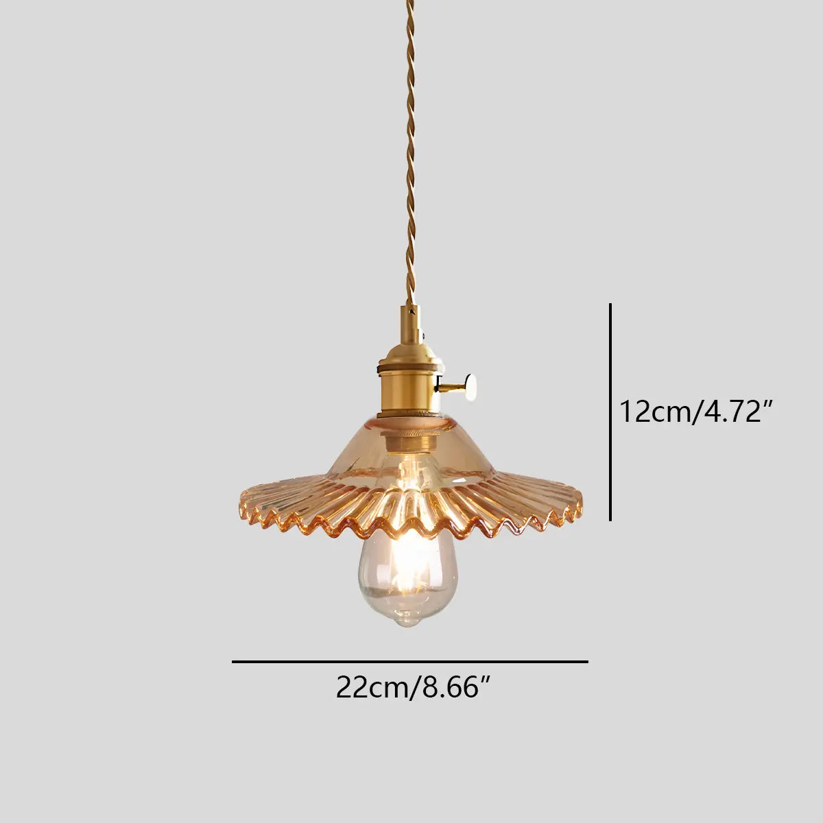 flairel Isabel Glass Pendant Light for Kitchen Island