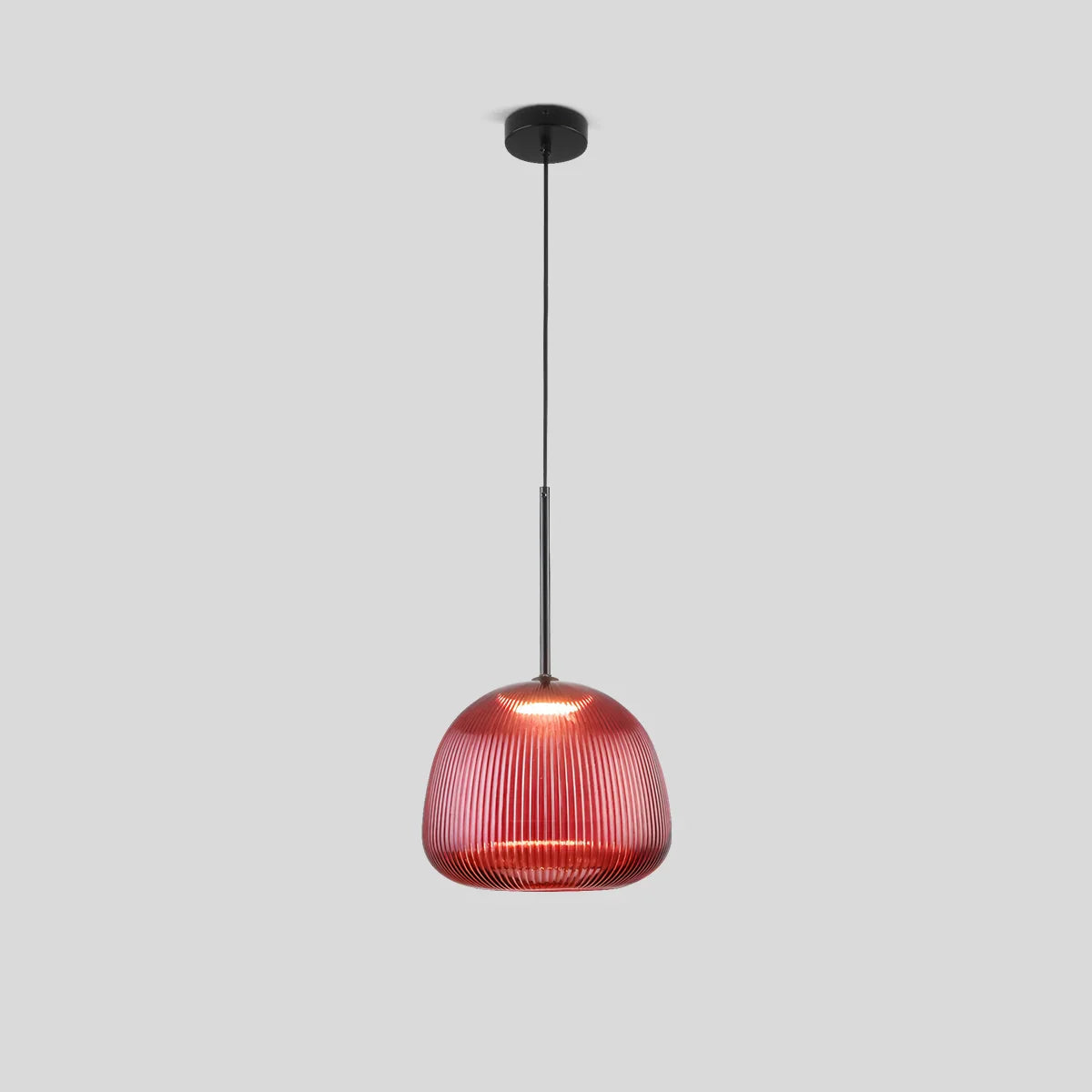 flairel Nordic Pleated Colored Glass Pendant Light