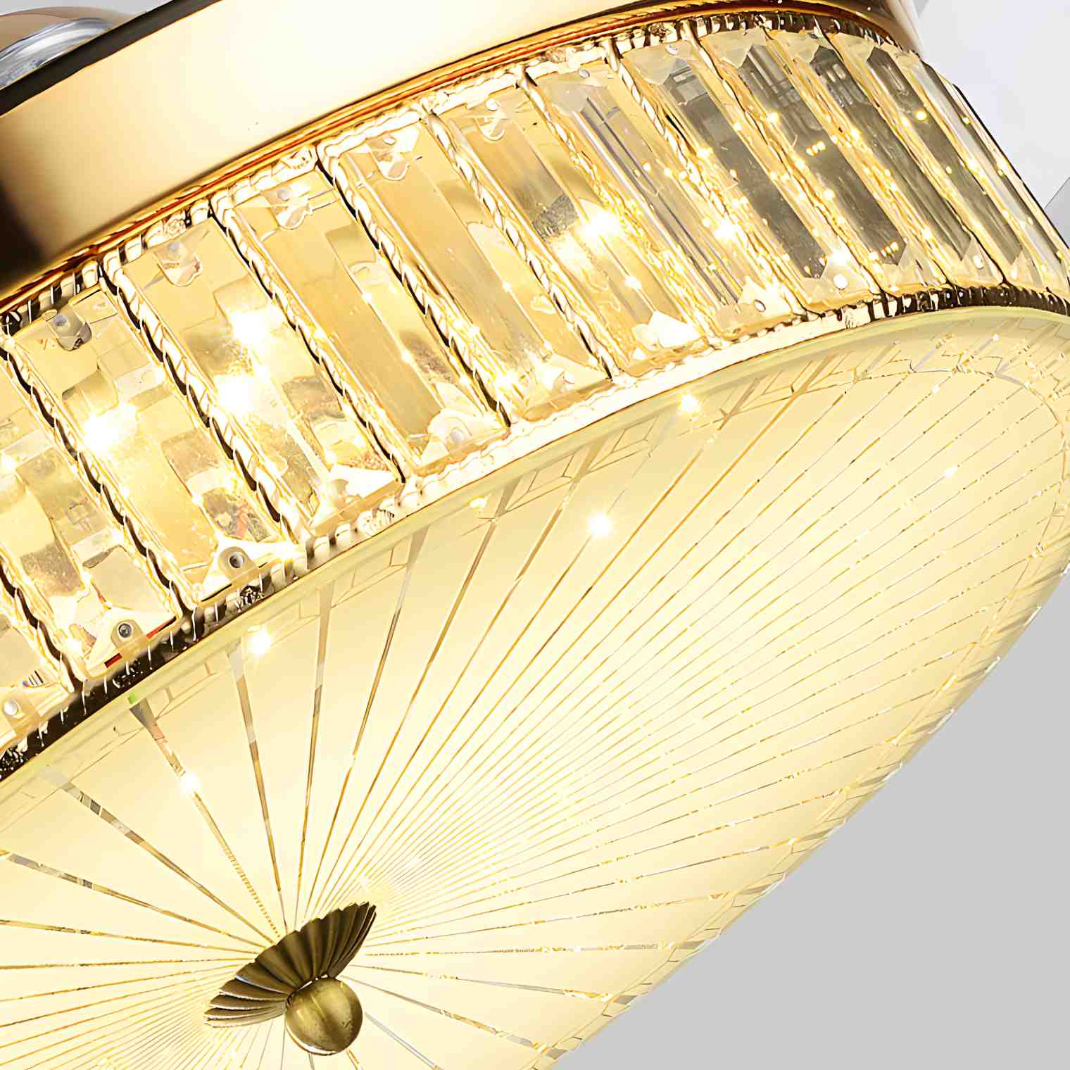 flairel Remote Hugger Ceiling Fan Light