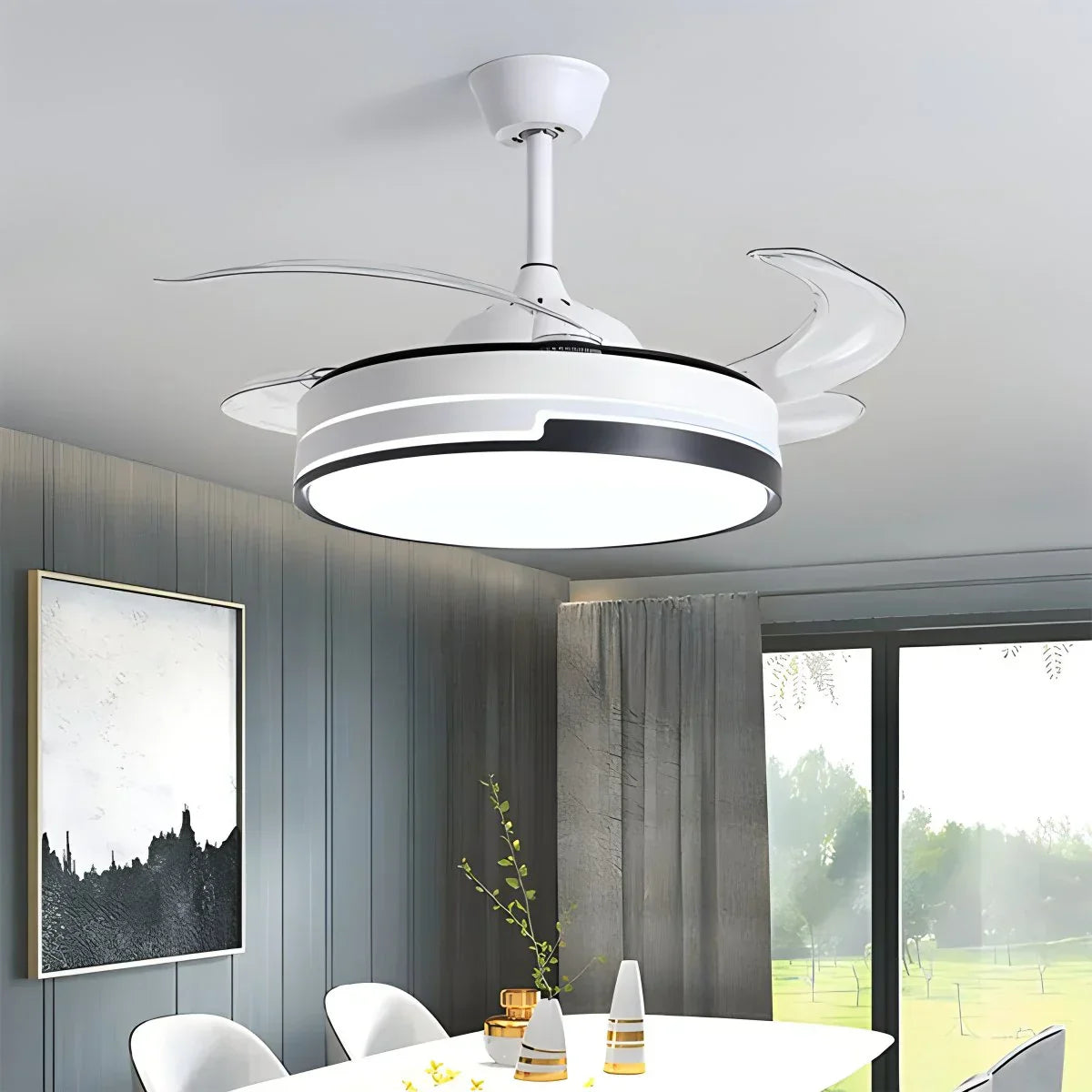 flairel Remote Minimalist Hugger Ceiling Fan