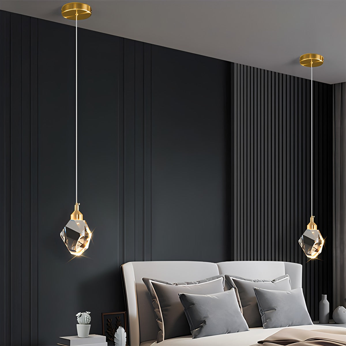 flairel Rock Crystal Rain Chandelier for Living Room