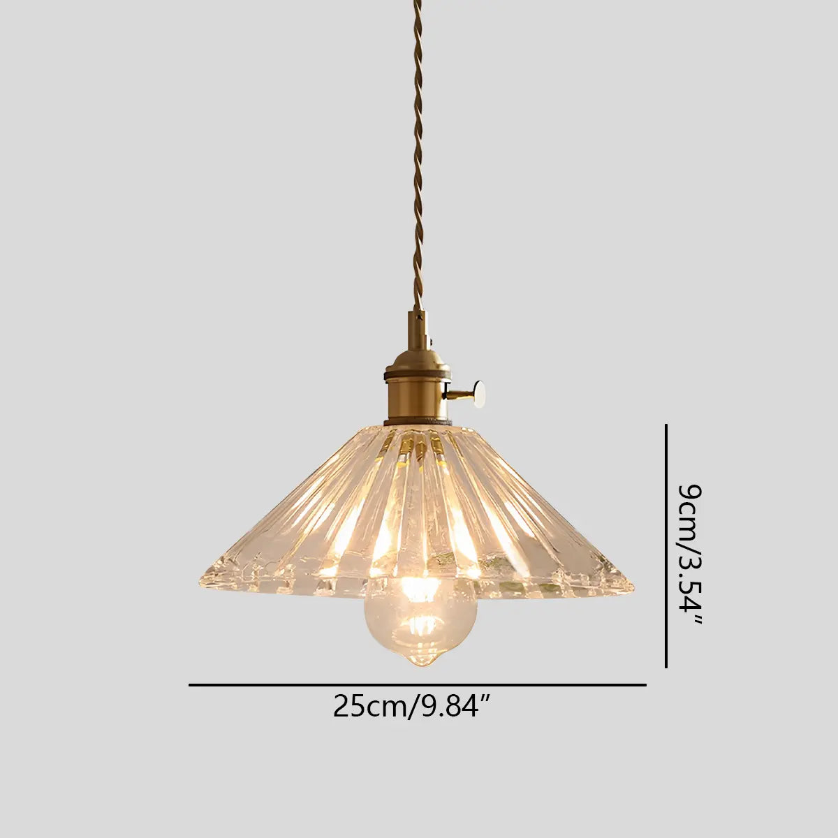 flairel Isabel Glass Pendant Light for Kitchen Island