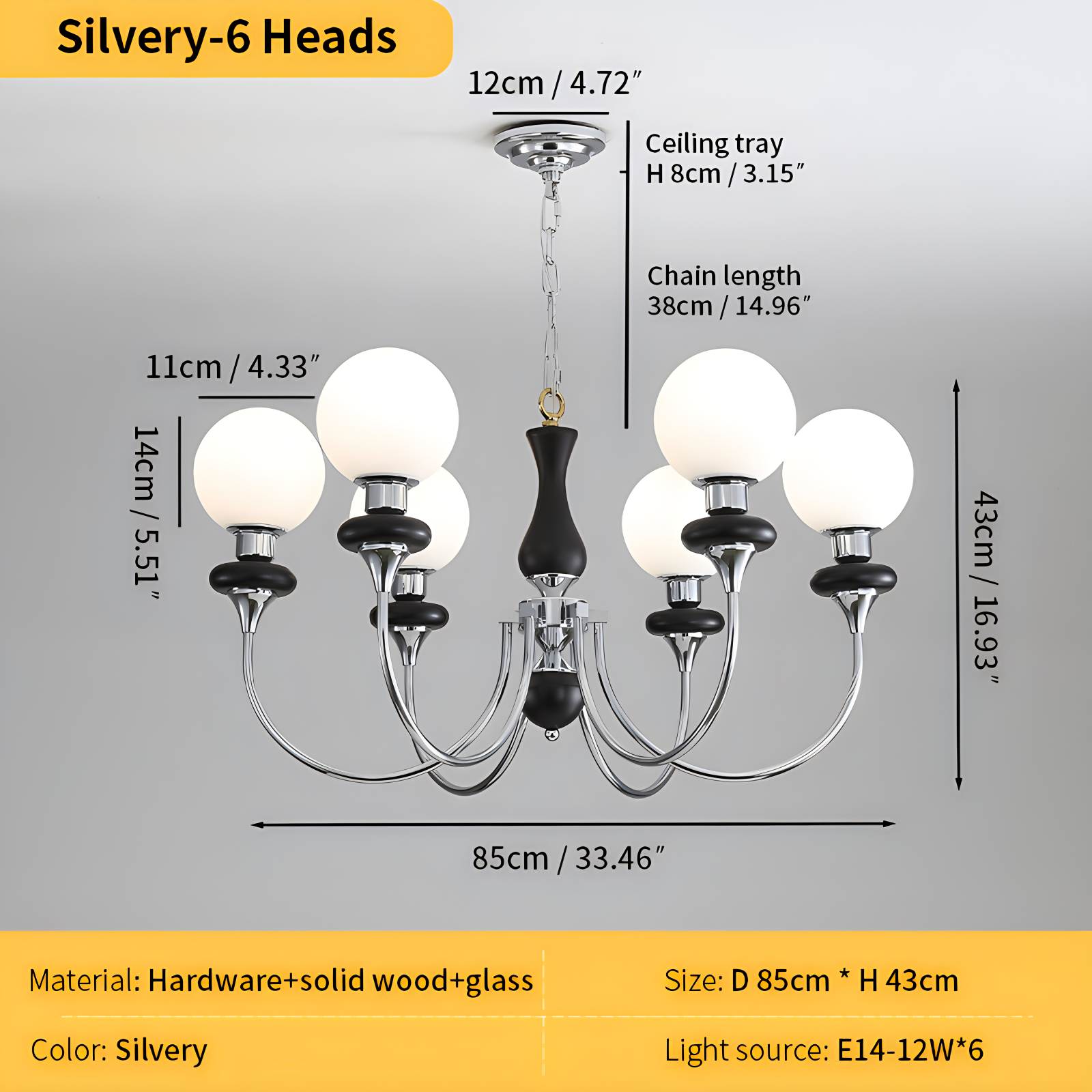flairel Modern Luxury Metal Chandelier