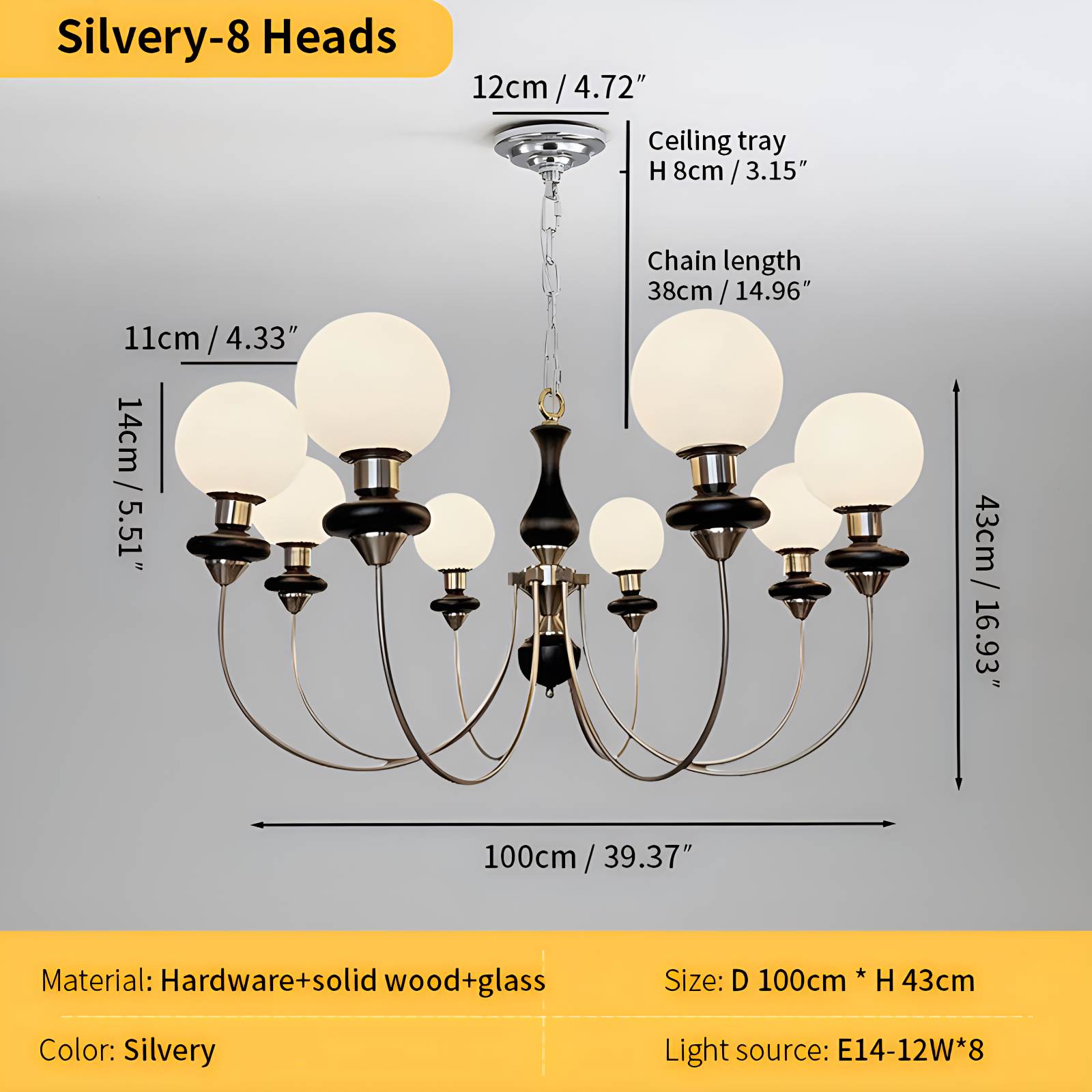 flairel Modern Luxury Metal Chandelier