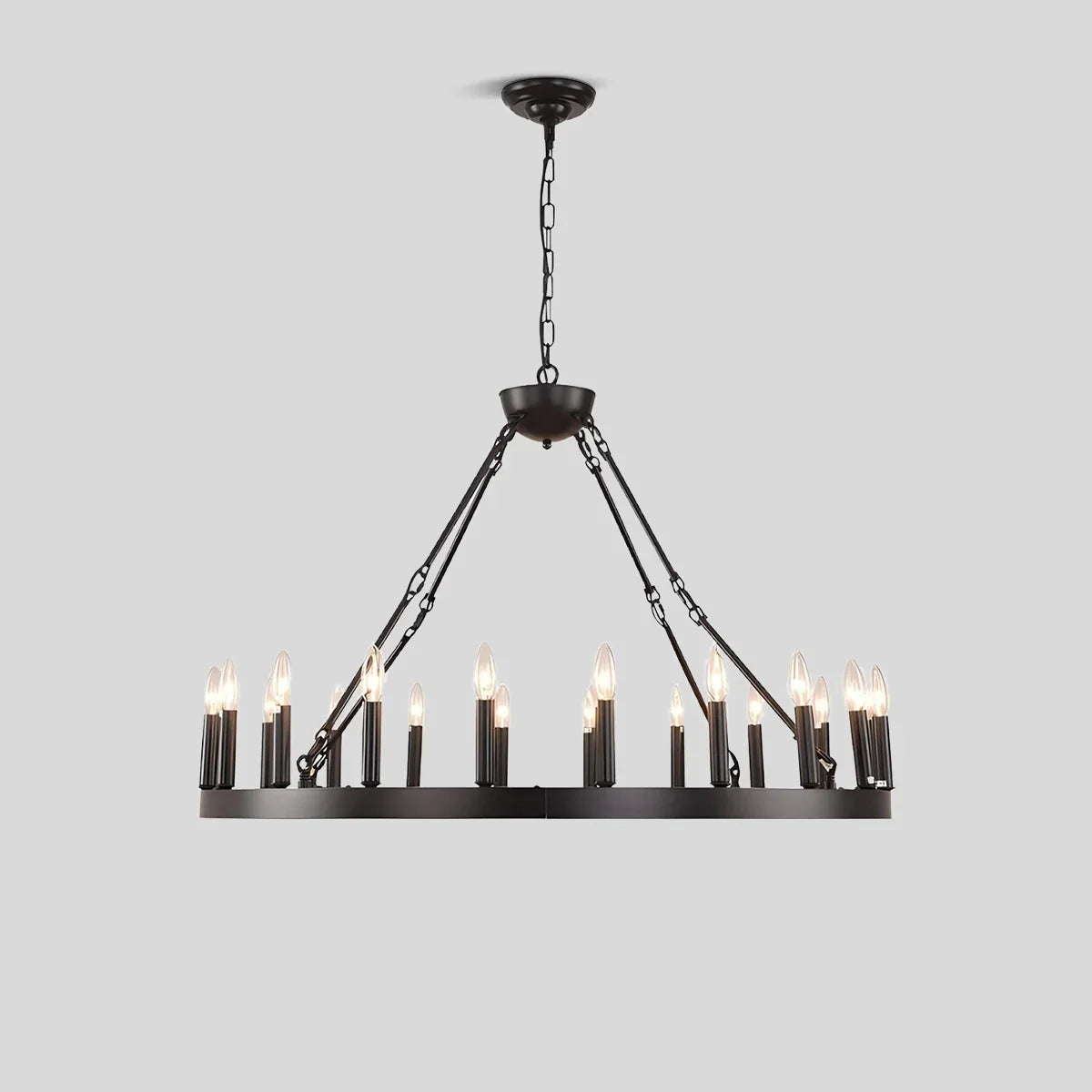 flairel Candle Shaped Chandelier for Dining Room