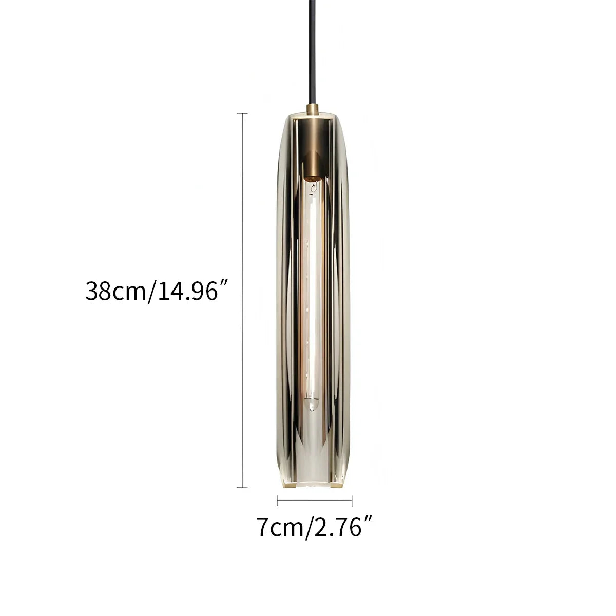 flairel Rod Light Elegant Post Modern Pendant Light